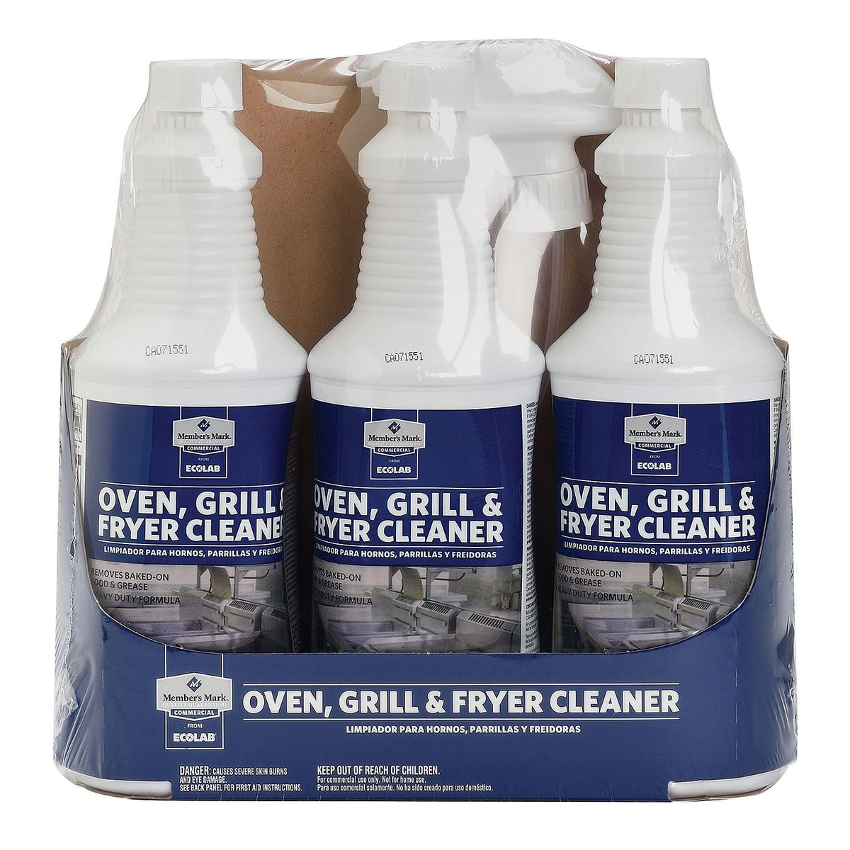 Member's Mark commercial oven grill and fryer cleaner, 32 ounce, 3 pack
