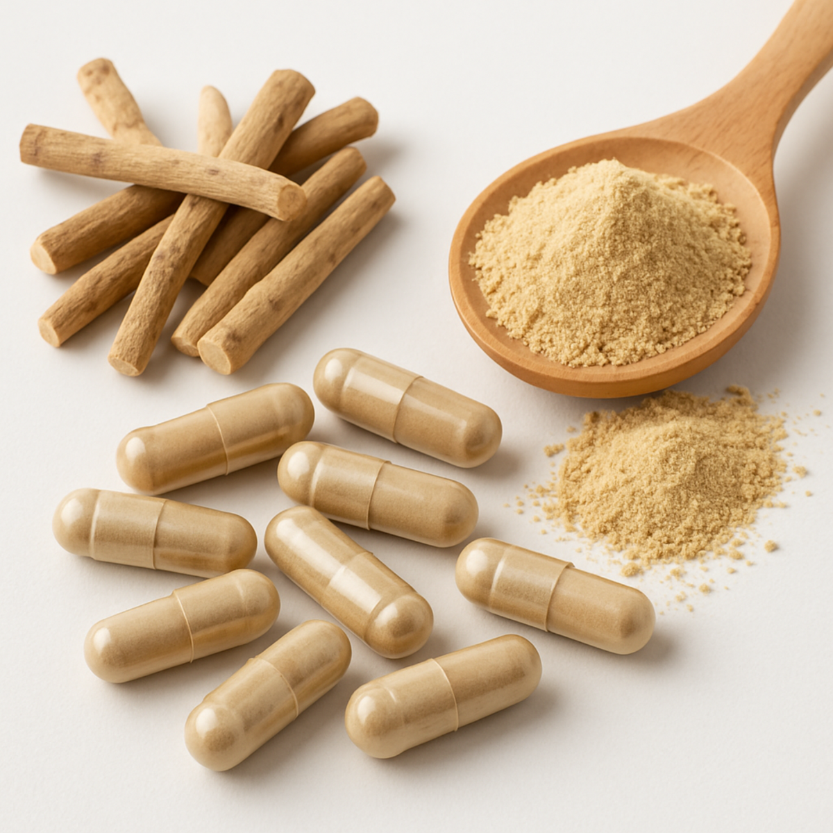Ashwagandha complex dietary supplement capsules