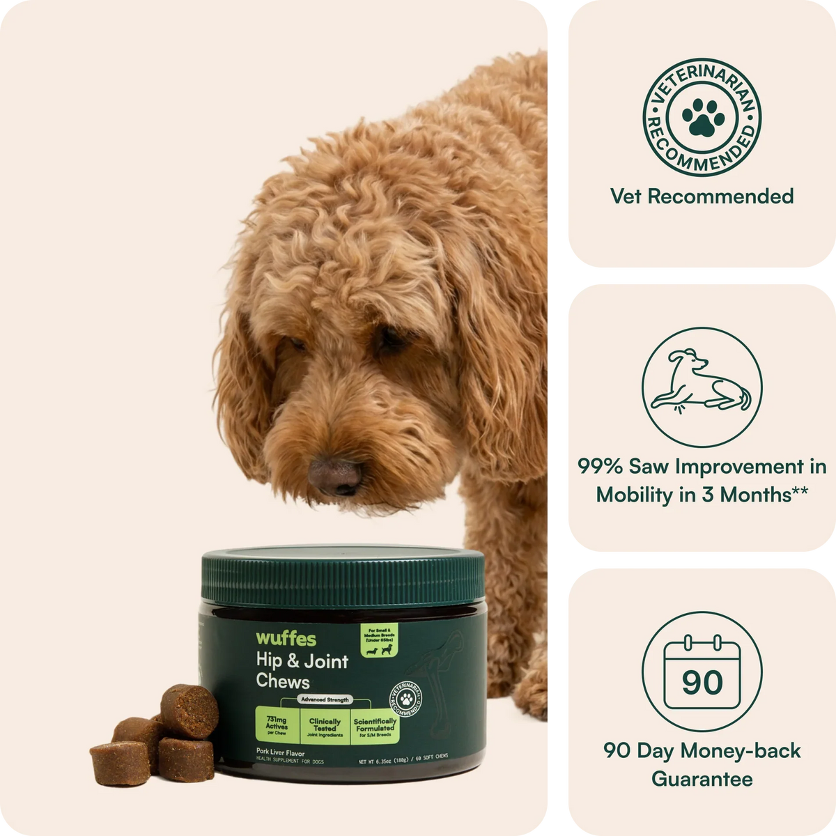 Wuffes Advanced Hip & Joint Support Chews