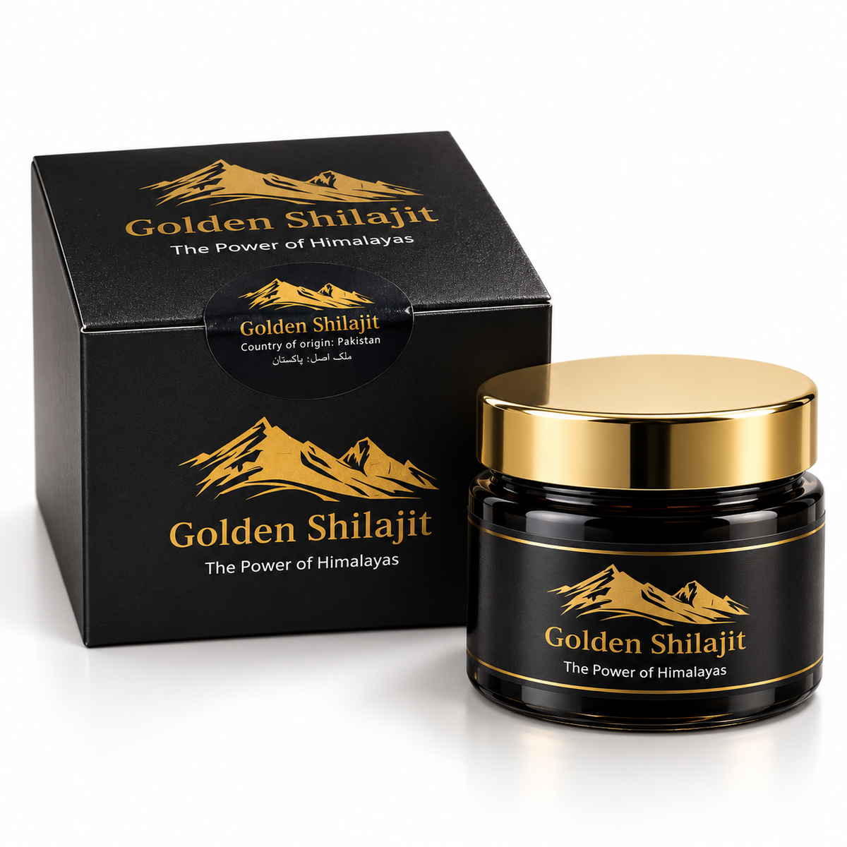 Golden Shilajit Resin – Premium Himalayan Natural Shilajit | The Power of Himalayas