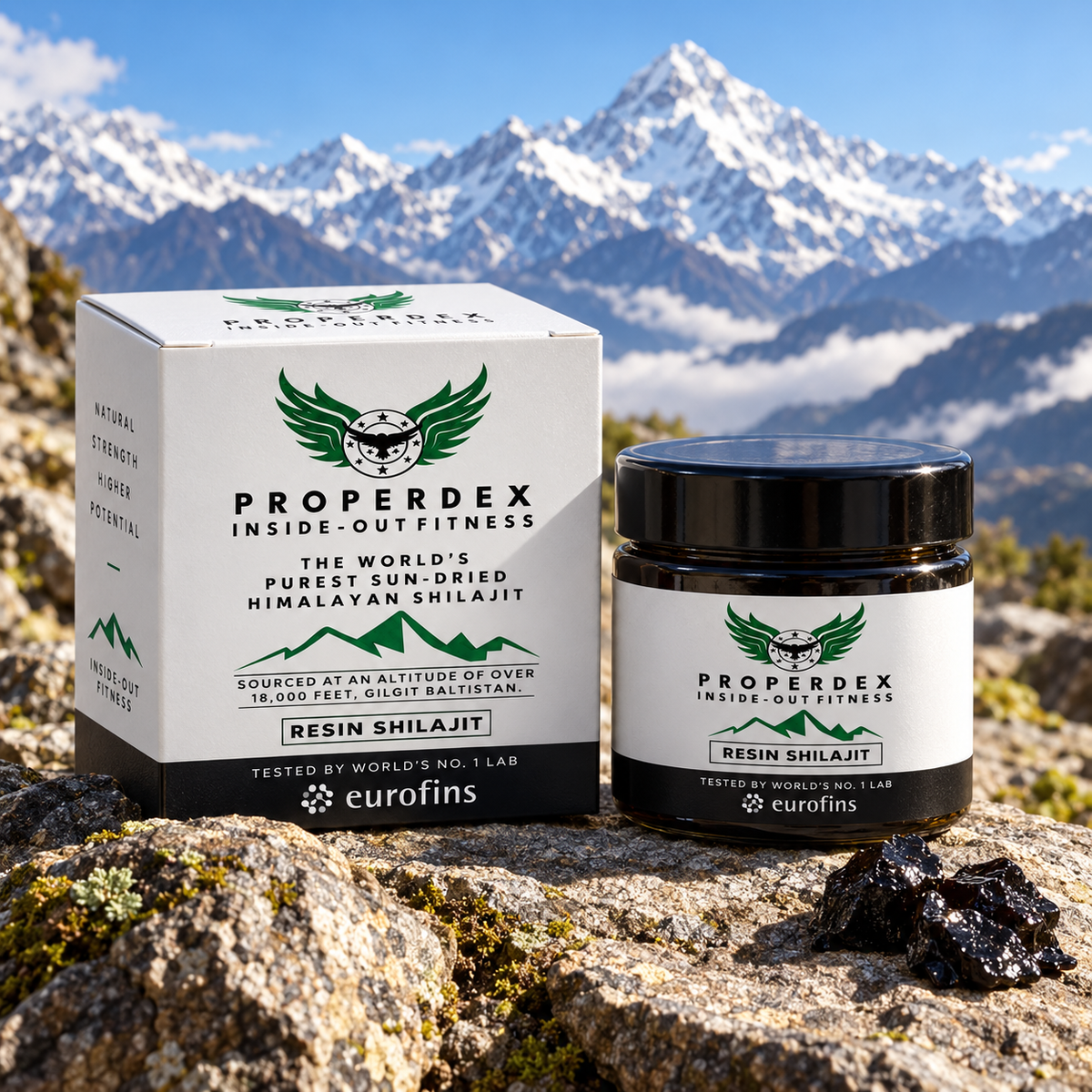 Properdex Himalayan Shilajit Resin – Pure Sun-Dried Himalayan Mineral Resin