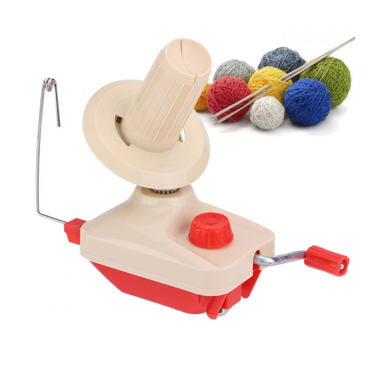Manual yarn ball winder