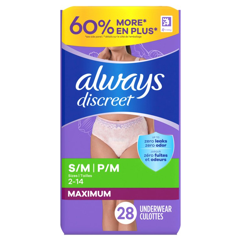 Always Discreet incontinence underwear